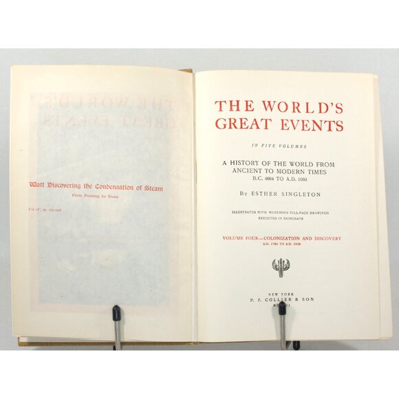 The World's Great Events In 5 Volumes: Vol Four, Esther Singleton 1903 Antique - Picture 3 of 10